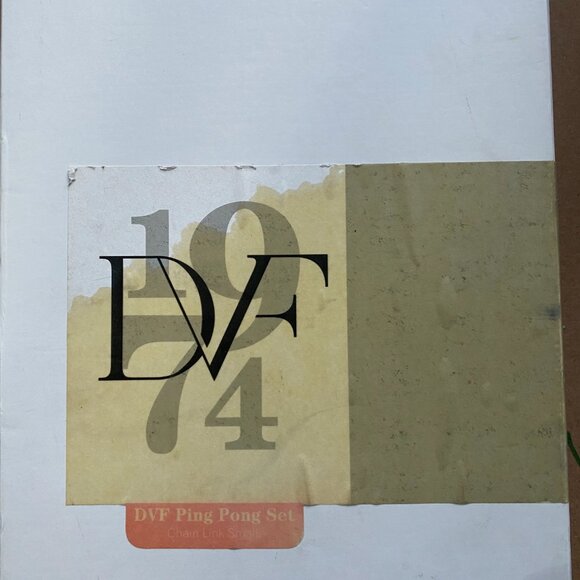 DVF Diane Von Furstenberg Ping Pong Set With Case And Balls - Picture 2 of 5